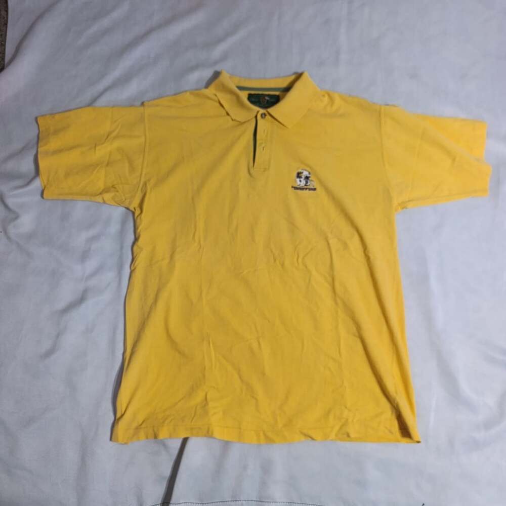 Classic Sport Griffins Polo Shirt Size XXL Yellow Embroidered